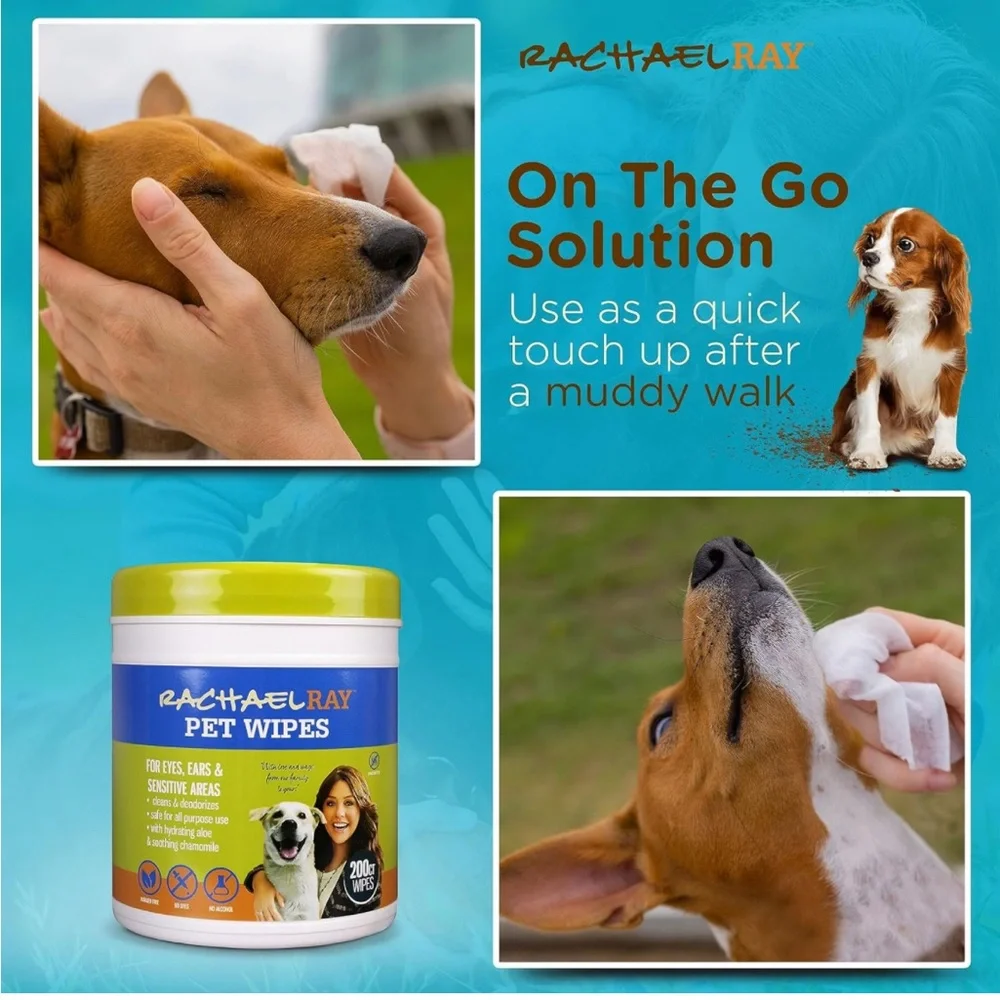 Rachael Ray Dog🐕Wipes 200 CT Pet Grooming Wipes for Dogs🐕🐩